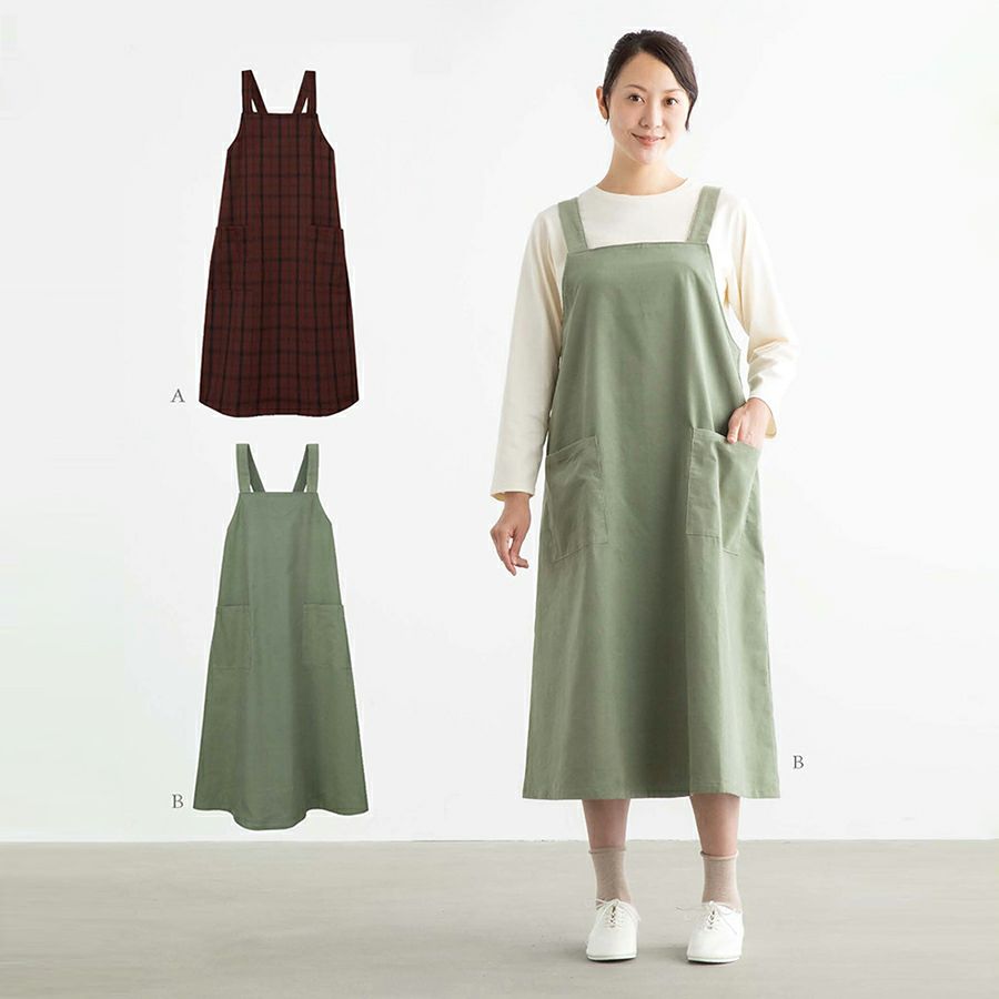 実物大型紙・エプロンジャンパースカート