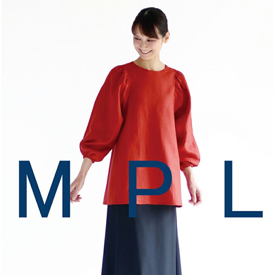 実物大型紙・ギャザースリーブブラウス