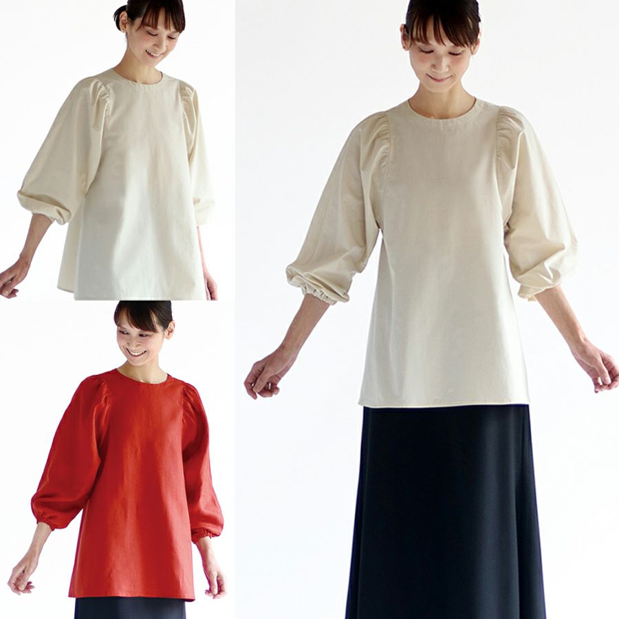 実物大型紙・ギャザースリーブブラウス