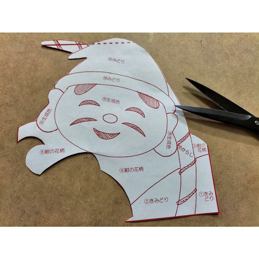 押し絵キット 開運招福七福神「恵比寿」