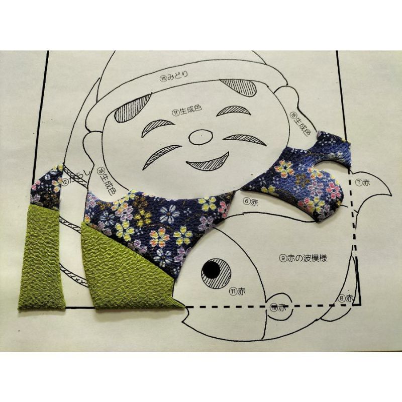 押し絵キット 開運招福七福神「恵比寿」