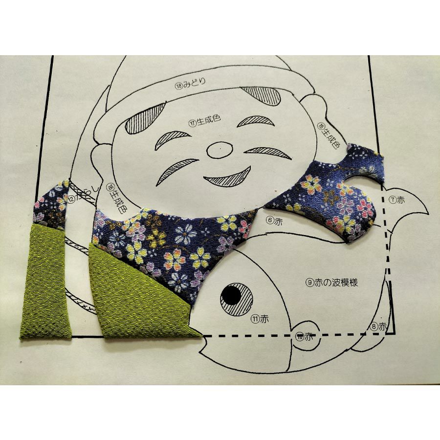 押し絵キット 開運招福七福神「恵比寿」