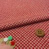ポリちりめん生地・疋田しぼり柄(赤) 10cm単位 切り売り