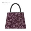 金襴生地(金らん) 桜花の舞(深紫) 10cm単位 切り売り