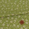 ポリちりめん生地 流れ梅(グリーン) 10cm単位 切り売り