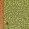 ポリちりめん生地 流れ梅(グリーン) 10cm単位 切り売り