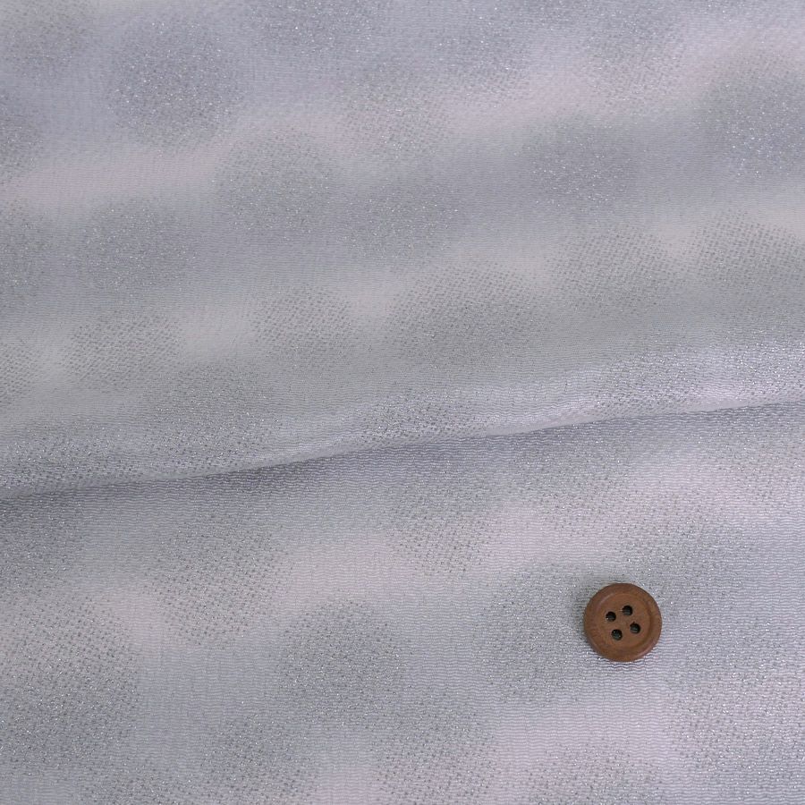 ちりめん生地 干支向き 銀彩ぼたん雪(グレー) 手芸用レーヨンチリメン