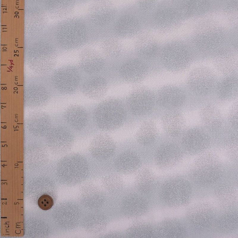 ちりめん生地 干支向き 銀彩ぼたん雪(グレー) 手芸用レーヨンチリメン