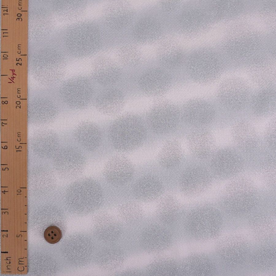 ちりめん生地 干支向き 銀彩ぼたん雪(グレー) 手芸用レーヨンチリメン