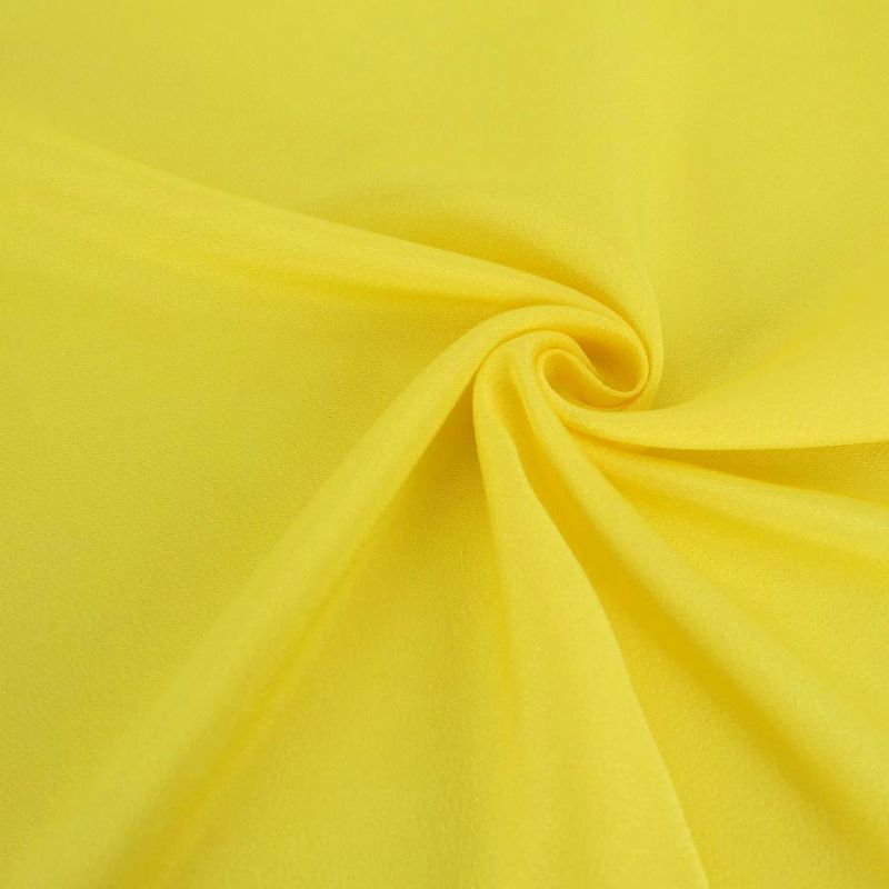  無地ちりめん生地(グレープフルーツ) 10cm単位 切り売り 黄色系