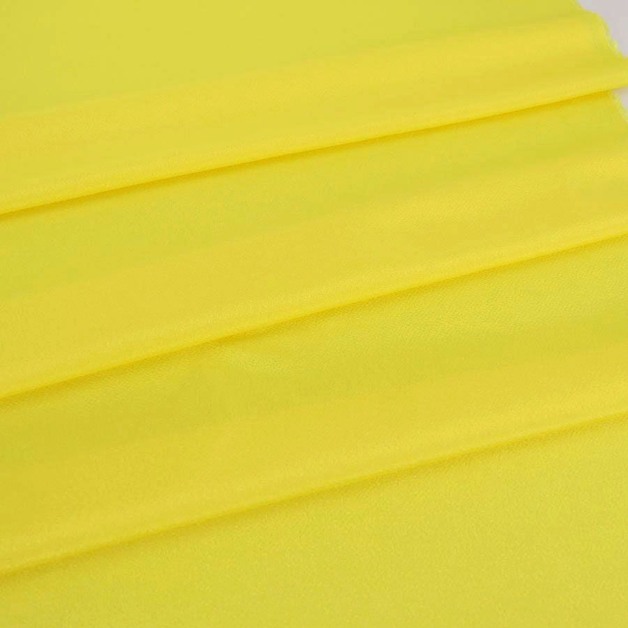  無地ちりめん生地(グレープフルーツ) 10cm単位 切り売り 黄色系