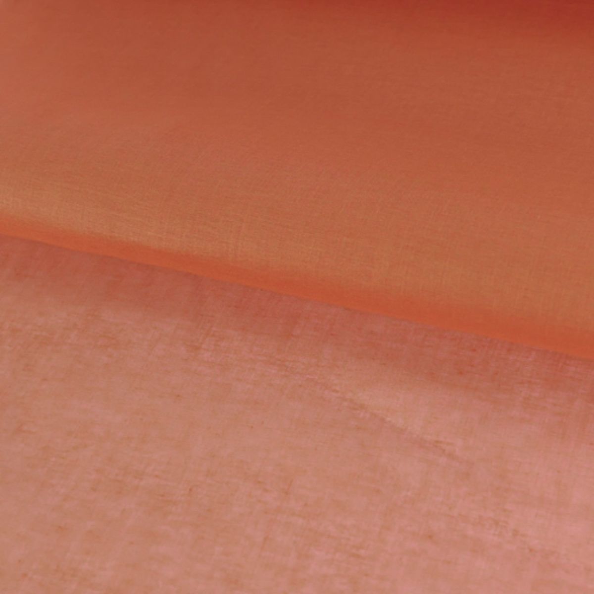 コットンオーガンジー生地・無地(柿渋色) 10cm単位 切り売り 綿オーガンディー シアー素材