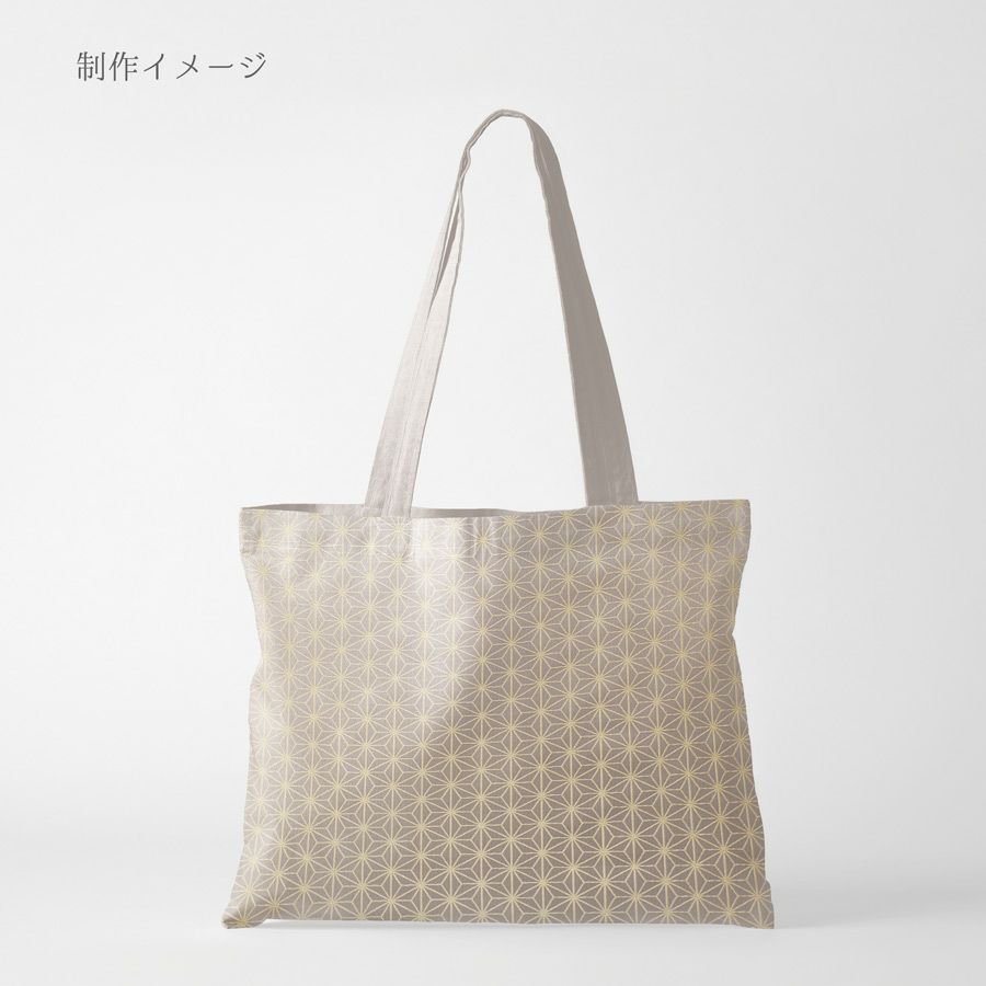 光沢ジャカード 麻の葉(パールグレー) 10cm単位 切り売り
