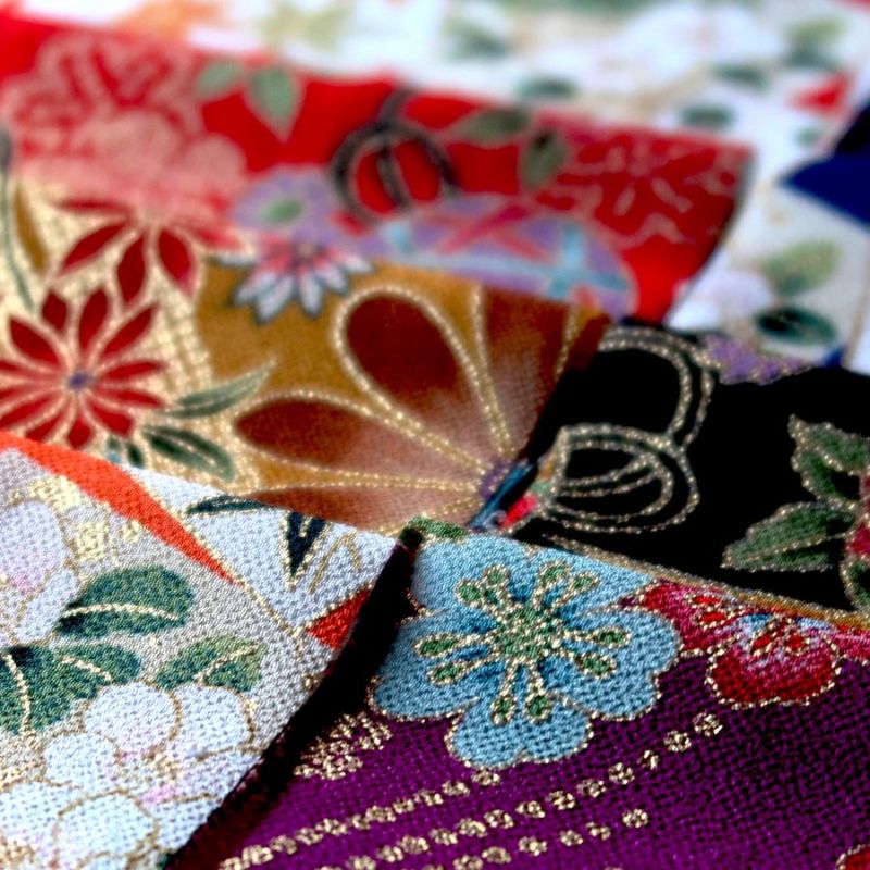 金箔一越ちりめん12枚セット 作品例御朱印帳