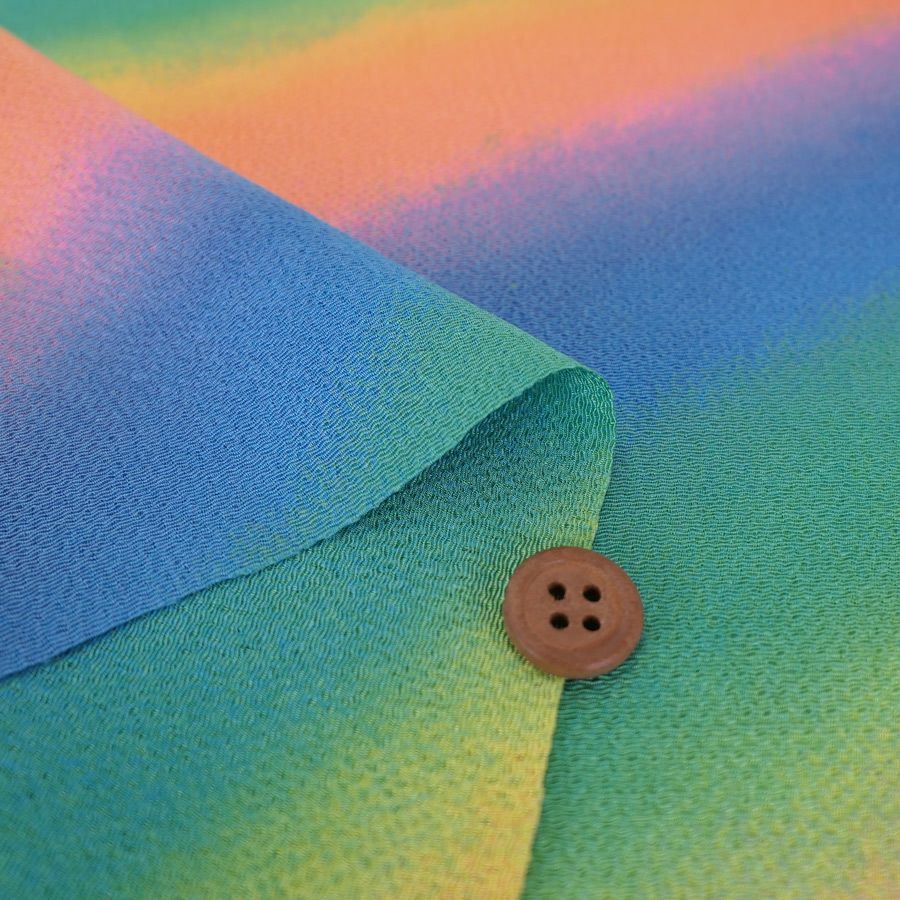 ちりめん生地グラデーション(虹霞) 10cm単位 切り売り