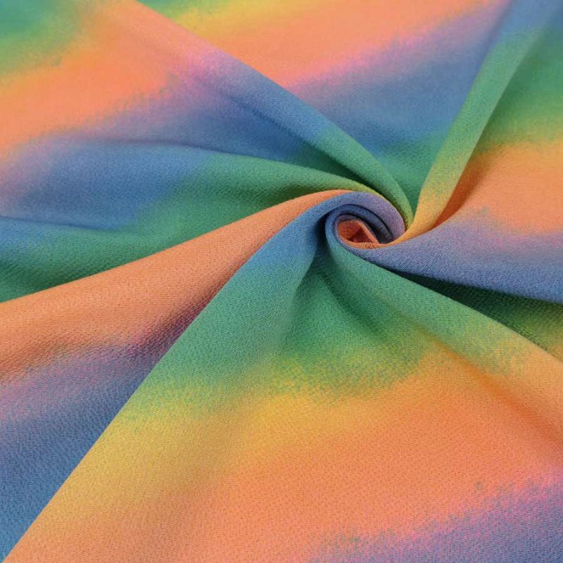 ちりめん生地グラデーション(虹霞) 10cm単位 切り売り