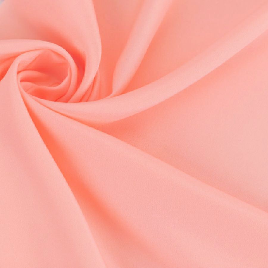 正絹パレスちりめん 無地(薄さんご色) 10cm単位 切り売り