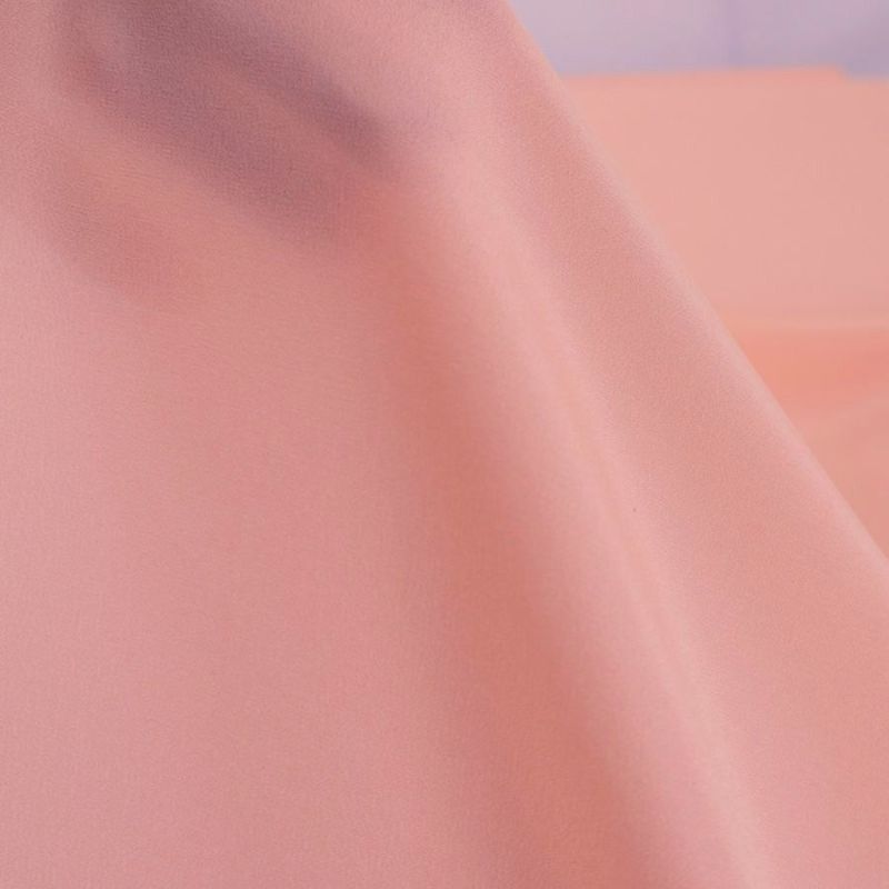 正絹パレスちりめん 無地(薄さんご色) 10cm単位 切り売り