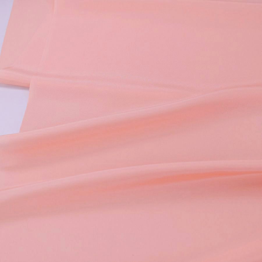 正絹パレスちりめん 無地(薄さんご色) 10cm単位 切り売り