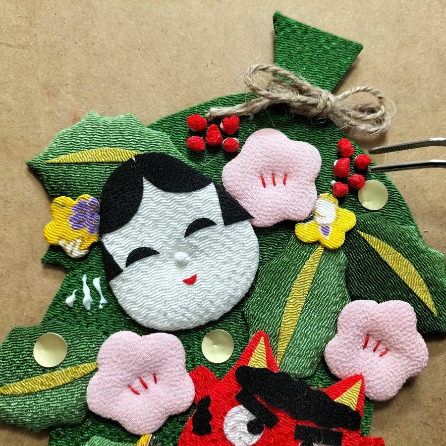 押絵キット 厄除けの門飾り