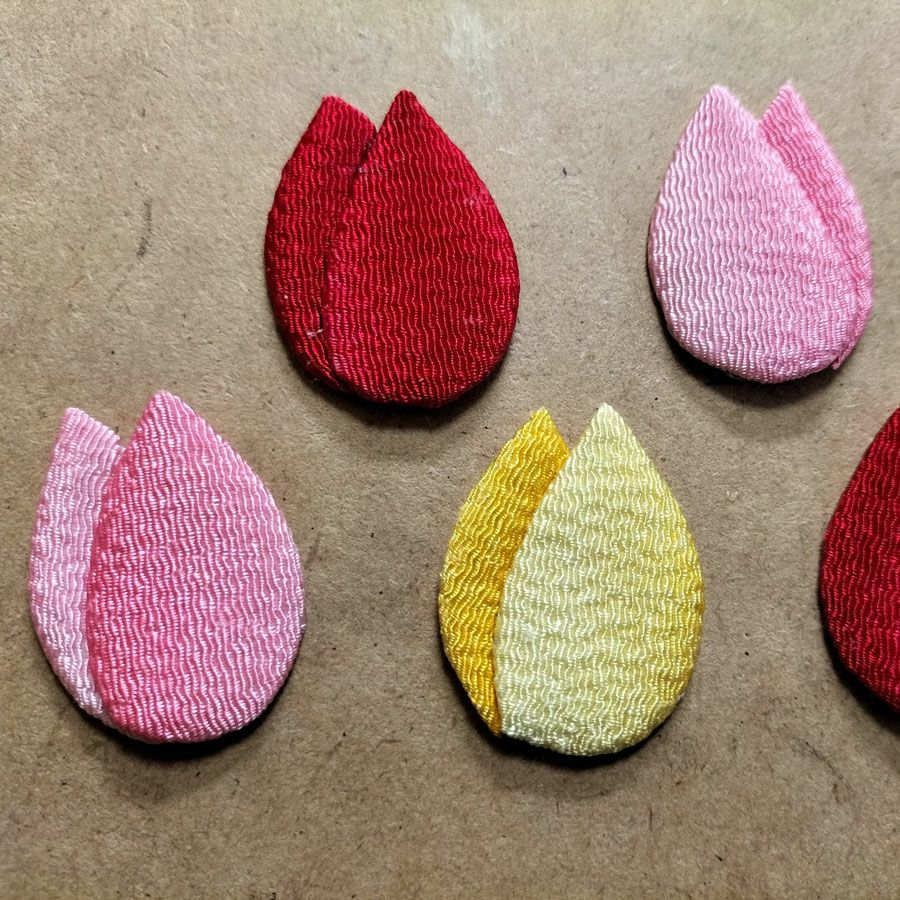 押絵キット 春の花寄せ |生地 和柄/和布/ちりめん手芸通販布がたり