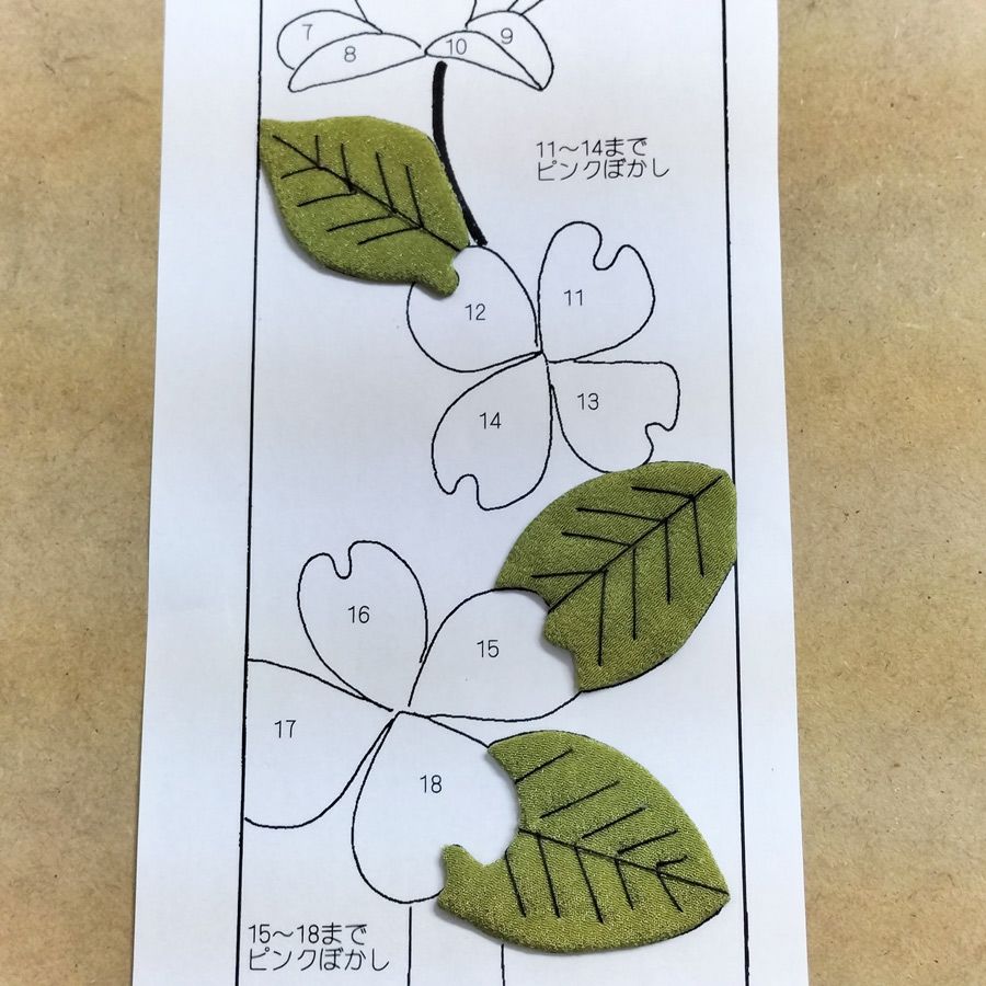 ちりめん手芸キット もてなしの花 4月 ハナミズキ(花水木)