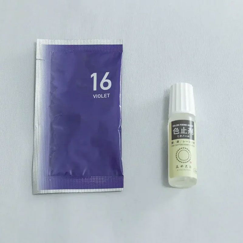 染色剤 みやこ染・コールダイオール10g 色止め剤付き