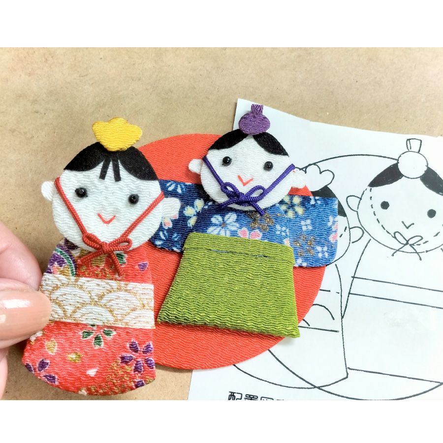 ちりめん手芸キット ぷくぷくリース4種セット