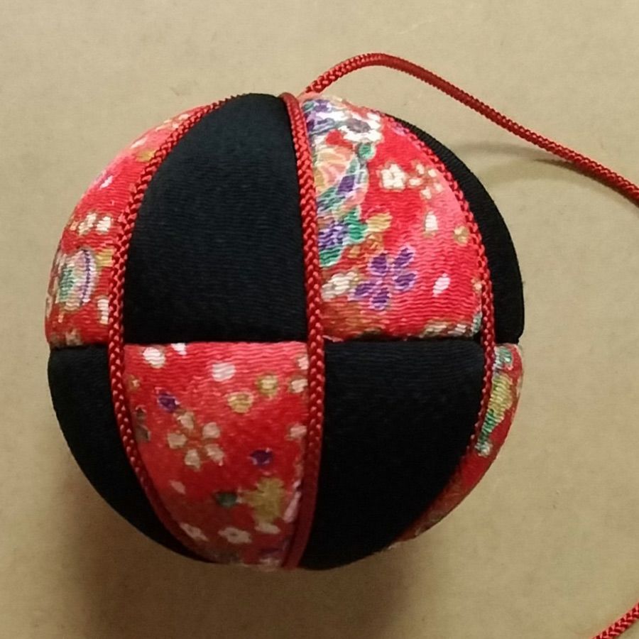 ちりめん手芸キット 房付き手まり 四季の花4種セット