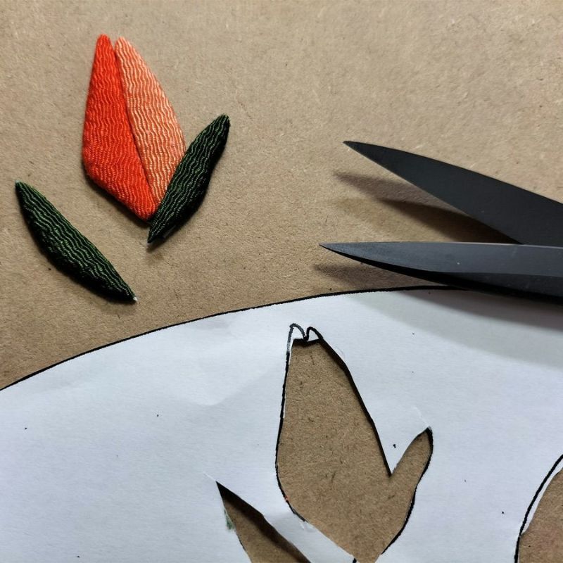 押し絵細工キット 末廣飾り 山百合