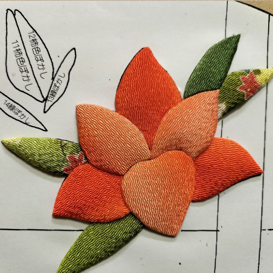 押し絵細工キット 末廣飾り 山百合