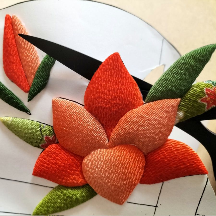 押し絵細工キット 末廣飾り 山百合