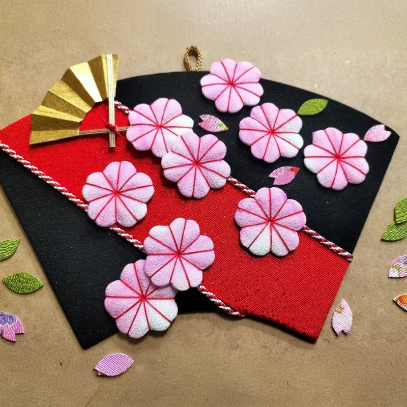 押し絵細工キット 末廣飾り 夜桜